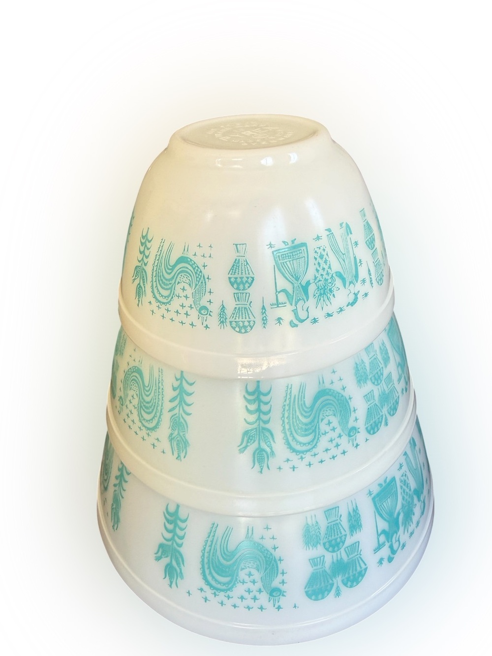 Vintage Pyrex Butterprint Cinderella Bowl Set 401 402 403 - Picture 6 of 10